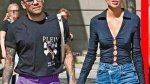 Daniel Alves passeia de mãos dadas com esposa na Espanha