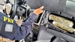 PRF encontra 6,5 kg de cocaína em fundo falso de carro na BA