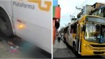 Homem fica preso entre rodas de ônibus em Salvador