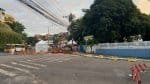 Trânsito é desviado em trecho da Avenida San Martin