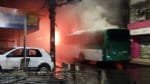 Transporte público interrompido após ônibus ser incendiado em São Marcos