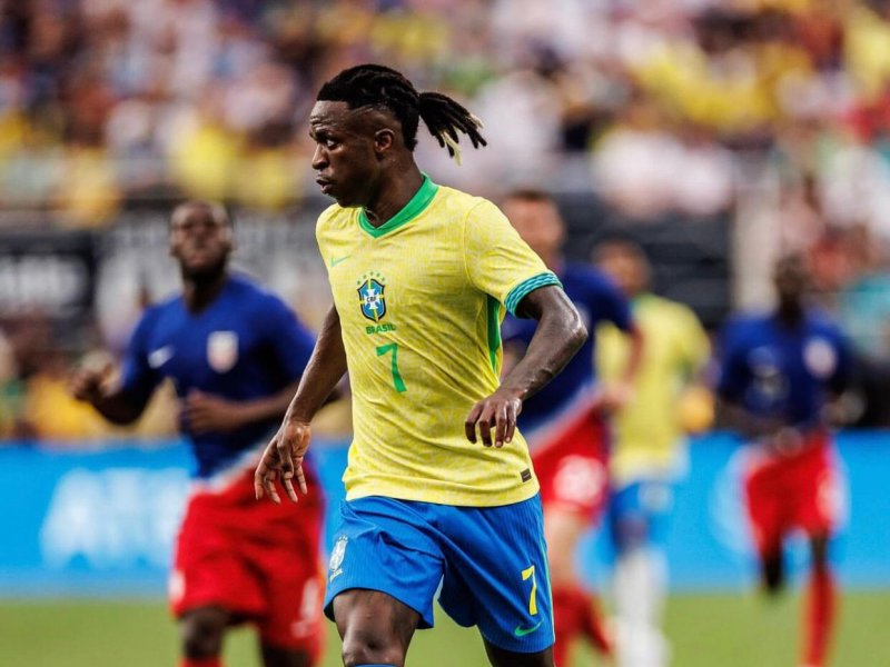 Vinicius Jr pede desculpa por eliminação do Brasil na Copa América