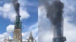 Catedral de Notre-Dame de Rouen é atingida por incêndio