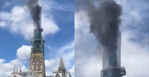 Catedral de Notre-Dame de Rouen é atingida por incêndio