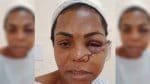 Mulher leva facãozada na frente do filho na Bahia