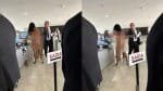 Vídeo: mulher tira a roupa no Palácio do Planalto e exige falar com Lula