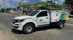 Caminhonete da Coelba capota com funcionários na Bahia