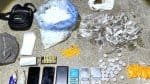 Granadas, drogas e dois suspeitos apreendidos em ‘paredão’