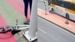Ciclista morre após ser arremessado em poste na Suburbana