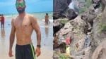 Homem cai de cachoeira ao tentar fazer foto na Bahia