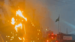 Vídeo: incêndio em cabos derruba energia em Narandiba