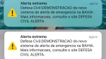 Defesa Civil testa alertas por SMS em Salvador e cidades do Nordeste