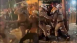 PMs são flagrados agredindo homem em festa junina na Bahia