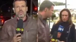 Band afasta jornalista que empurrou colega ao vivo