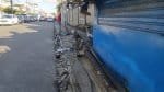 Motorista derruba poste em cima de barraca em Brotas
