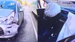 Carros batem de frente na orla de Piatã