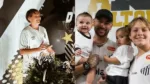 Neymar celebra aniversário do filho Davi Lucca com festa temática do Santos