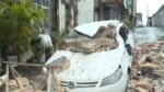 Vento derruba muro de escola e destrói carros em Salvador
