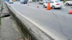 BR-324: afundamento da pista altera trânsito e exige desvio